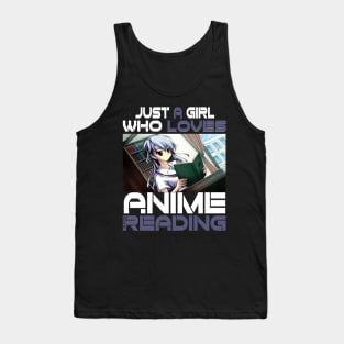 Just A Girl Who Loves Anime Ramen And Reading Japan Anime Tank Top